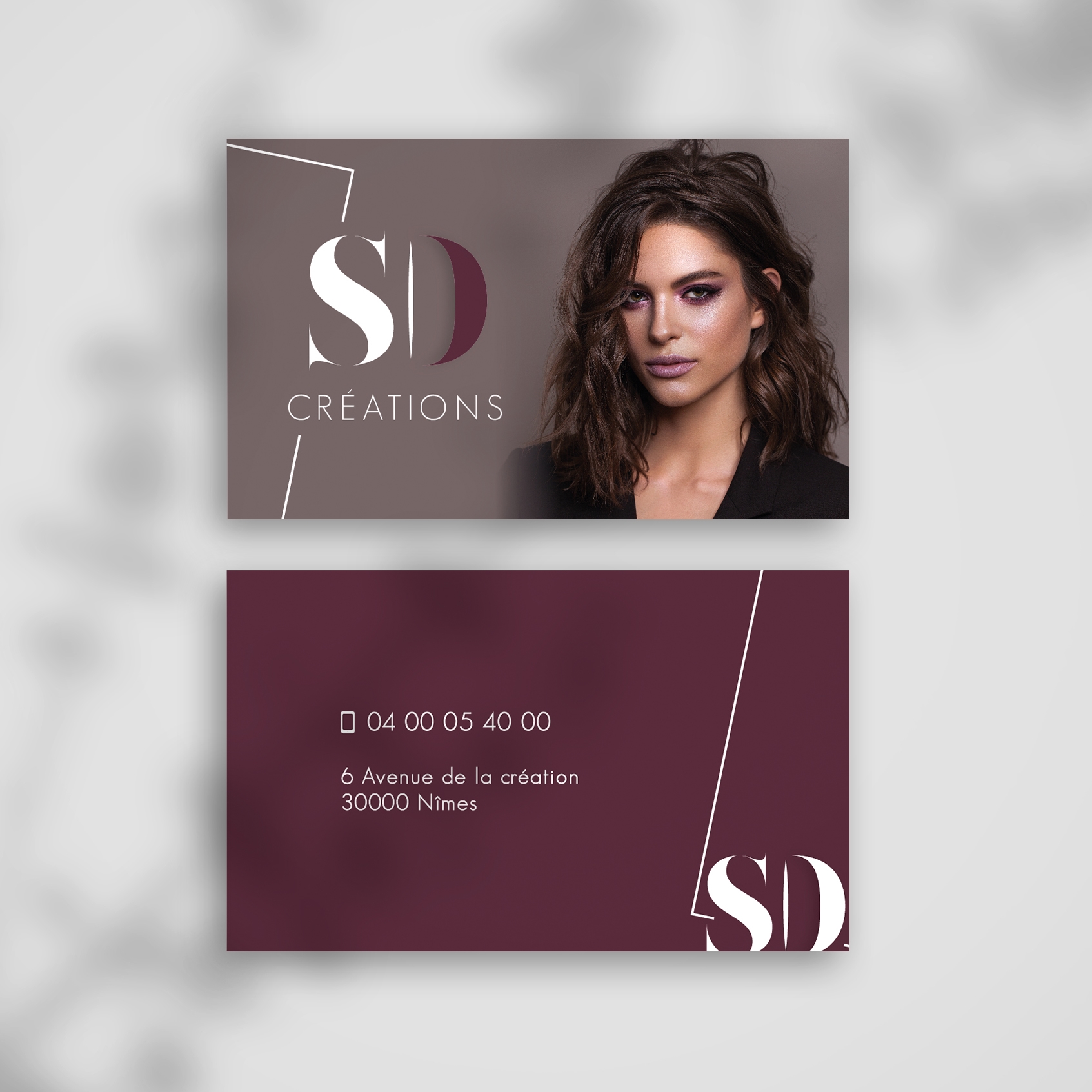 Logo coiffeur graphisme design élégant